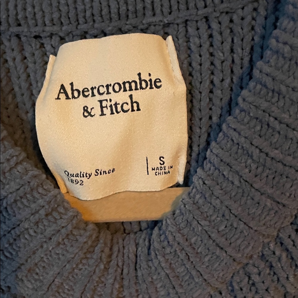 Abercrombie & Fitch Cowl Neck Sweater in Blue - Picture 2 of 3